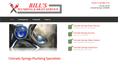 Desktop Screenshot of billsplumbinganddrainservice.com