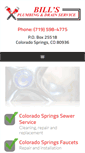 Mobile Screenshot of billsplumbinganddrainservice.com