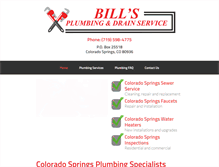 Tablet Screenshot of billsplumbinganddrainservice.com
